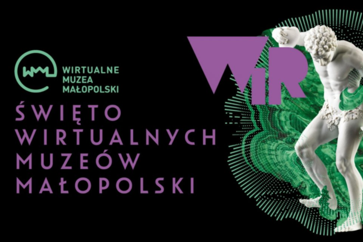 Okładka oferty dotyczącej święta wirtualnych muzeów