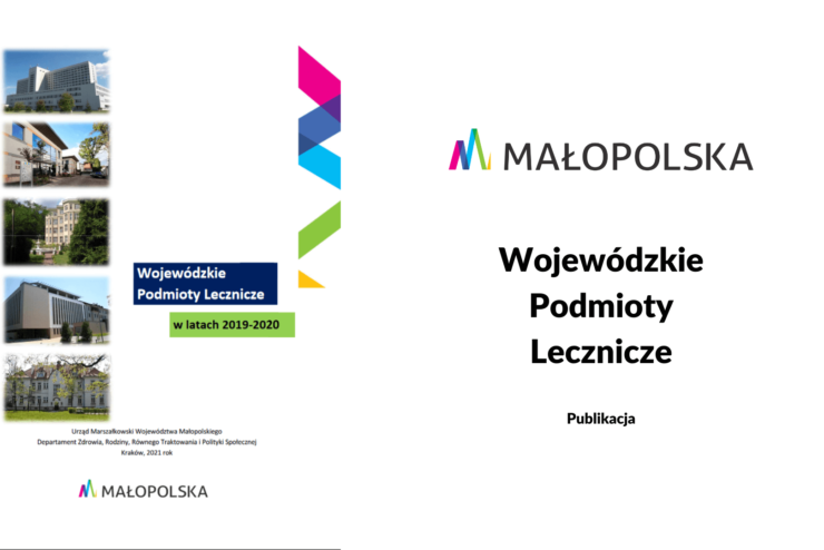 Banner ilustrujący publikację pt. Wojewódzkie Podmioty Lecznicze w latach 2019-2020