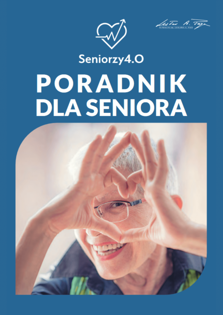 Okładka publikacji pt. Seniorzy 4.0 Poradnik dla seniora