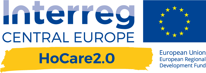 Logotyp projektu HoCare2.0 realizowanego w ramach Programu Interreg Europa Środkowa