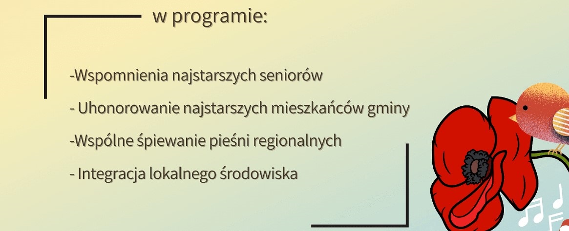 Obrazek informujący o programie spotkania